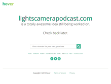 Tablet Screenshot of lightscamerapodcast.com
